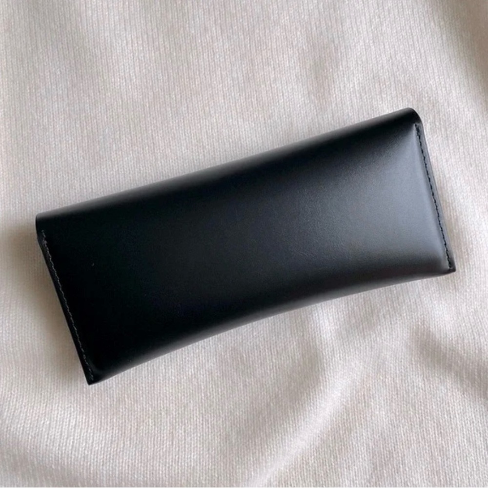 SAINT LAURENT SUNGLASSES CASE YSL LUXURY EYEWEAR MAGNETIC CLOSE Black Gold EMPTY - Picture 3 of 4